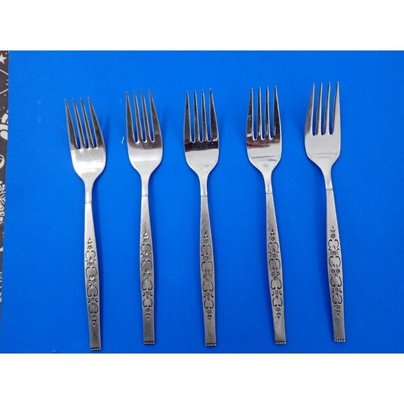 Oneida SPANADA Stainless WM A Rogers Premier Silverware Salad Forks - Picture 1 of 3